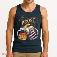 Prost Beer German American Flag Oktoberfest Tank Top thumb 3