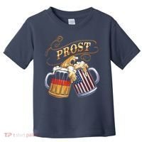 Prost Beer German American Flag Oktoberfest Toddler T-Shirt thumb 0