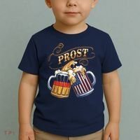 Prost Beer German American Flag Oktoberfest Toddler T-Shirt thumb 2