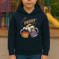 Prost Beer German American Flag Oktoberfest Kids Hoodie thumb 3