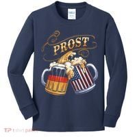 Prost Beer German American Flag Oktoberfest Kids Long Sleeve Shirt thumb 0