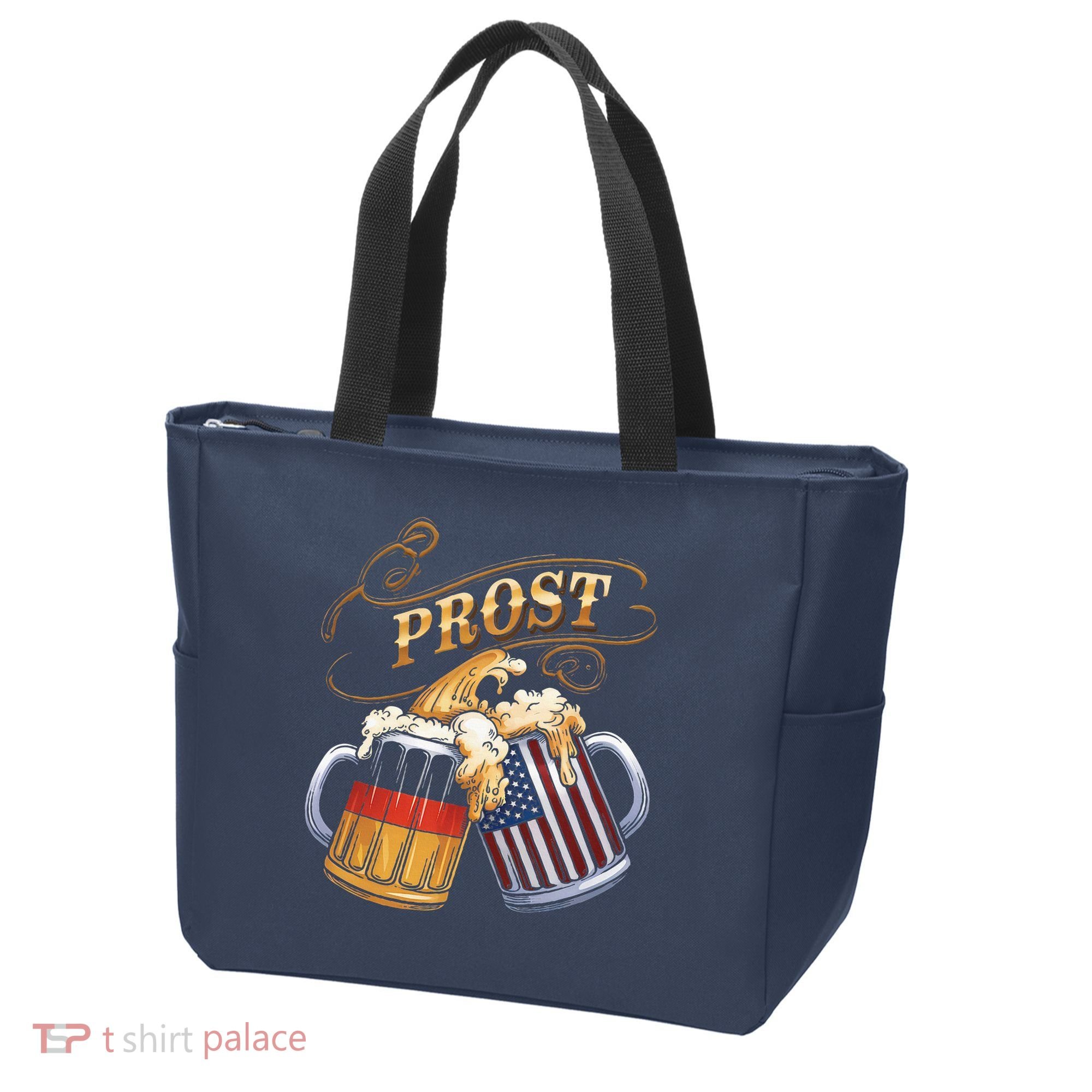 Prost Beer German American Flag Oktoberfest Tote Bag
