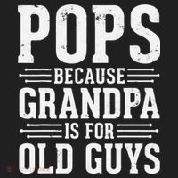 Pops Because Grandpa is for Old Guys Funny gift for Grandpa Beanie thumb 2