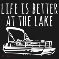Pontoon Boat Gift Life Is Better At The Lake Women's Hoodie thumb 2