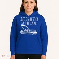 Pontoon Boat Gift Life Is Better At The Lake Hoodie thumb 5