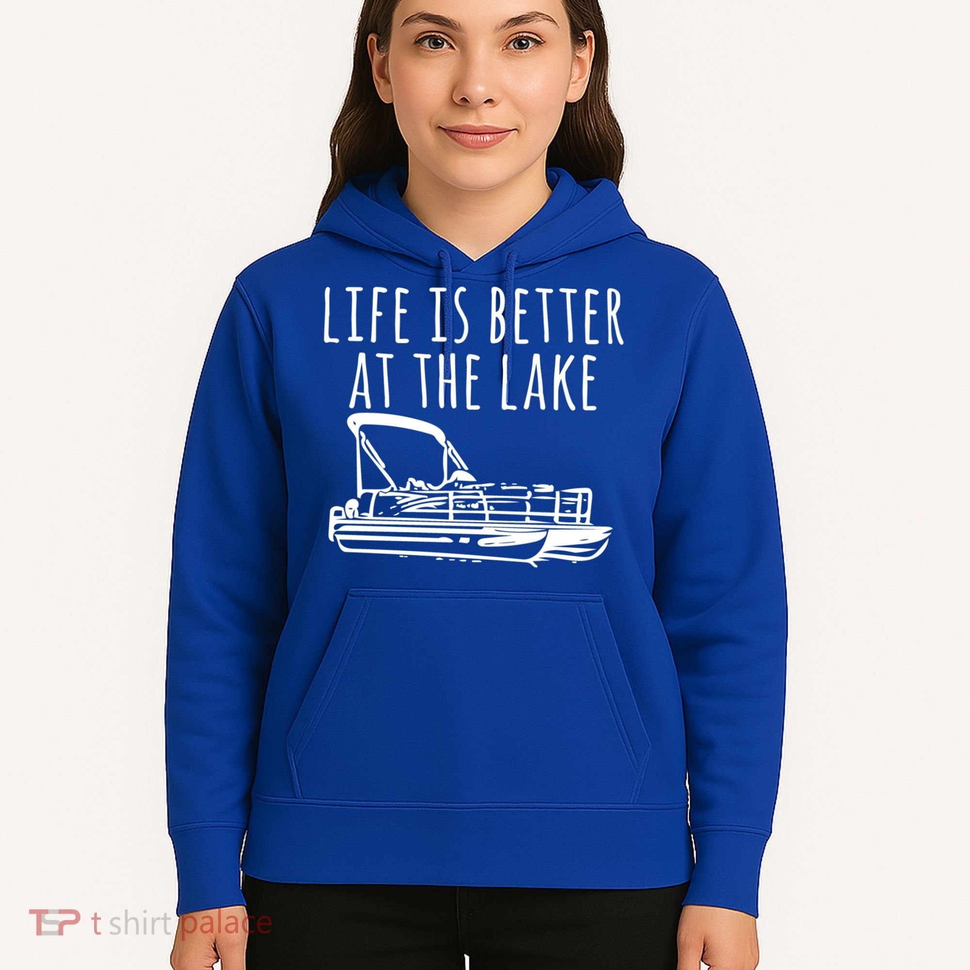 Pontoon Boat Gift Life Is Better At The Lake Hoodie