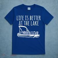 Pontoon Boat Gift Life Is Better At The Lake T-Shirt thumb 5