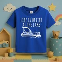 Pontoon Boat Gift Life Is Better At The Lake Toddler T-Shirt thumb 3
