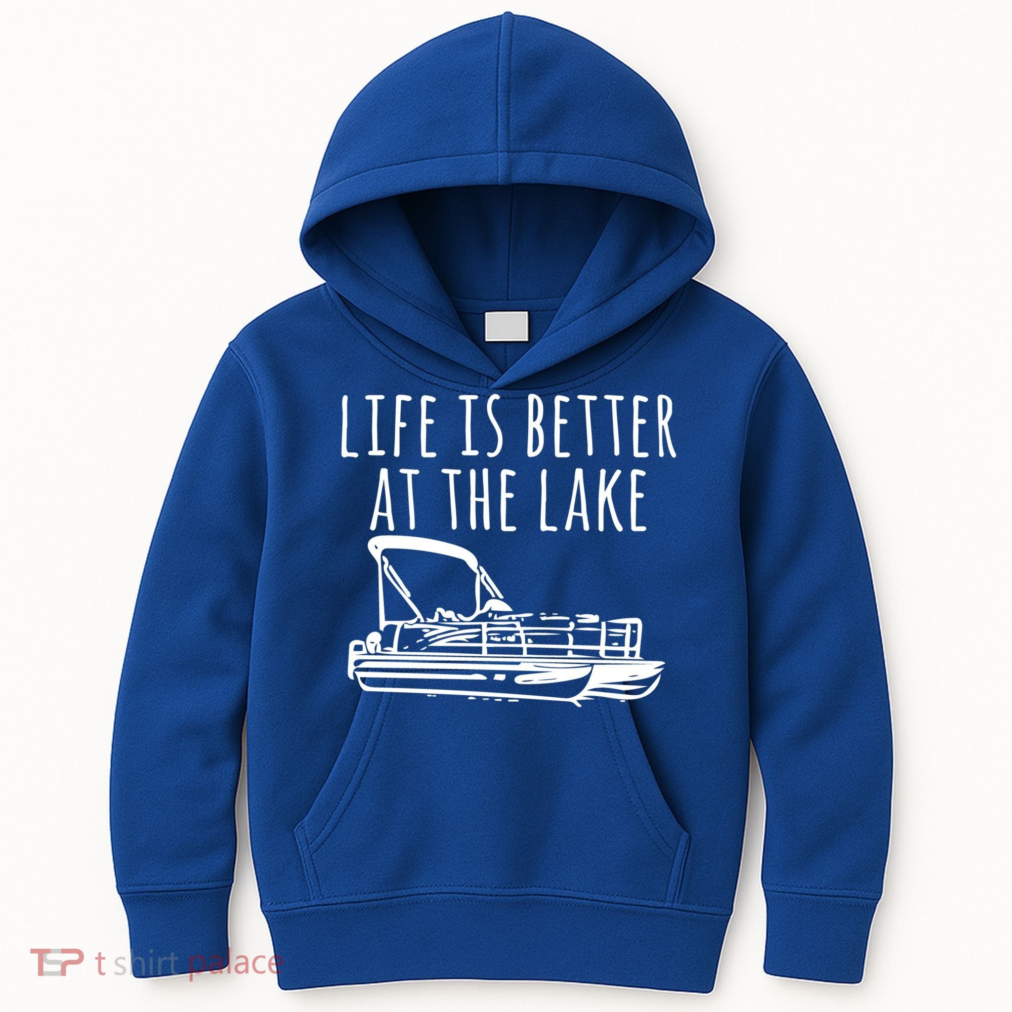 Pontoon Boat Gift Life Is Better At The Lake Kids Hoodie