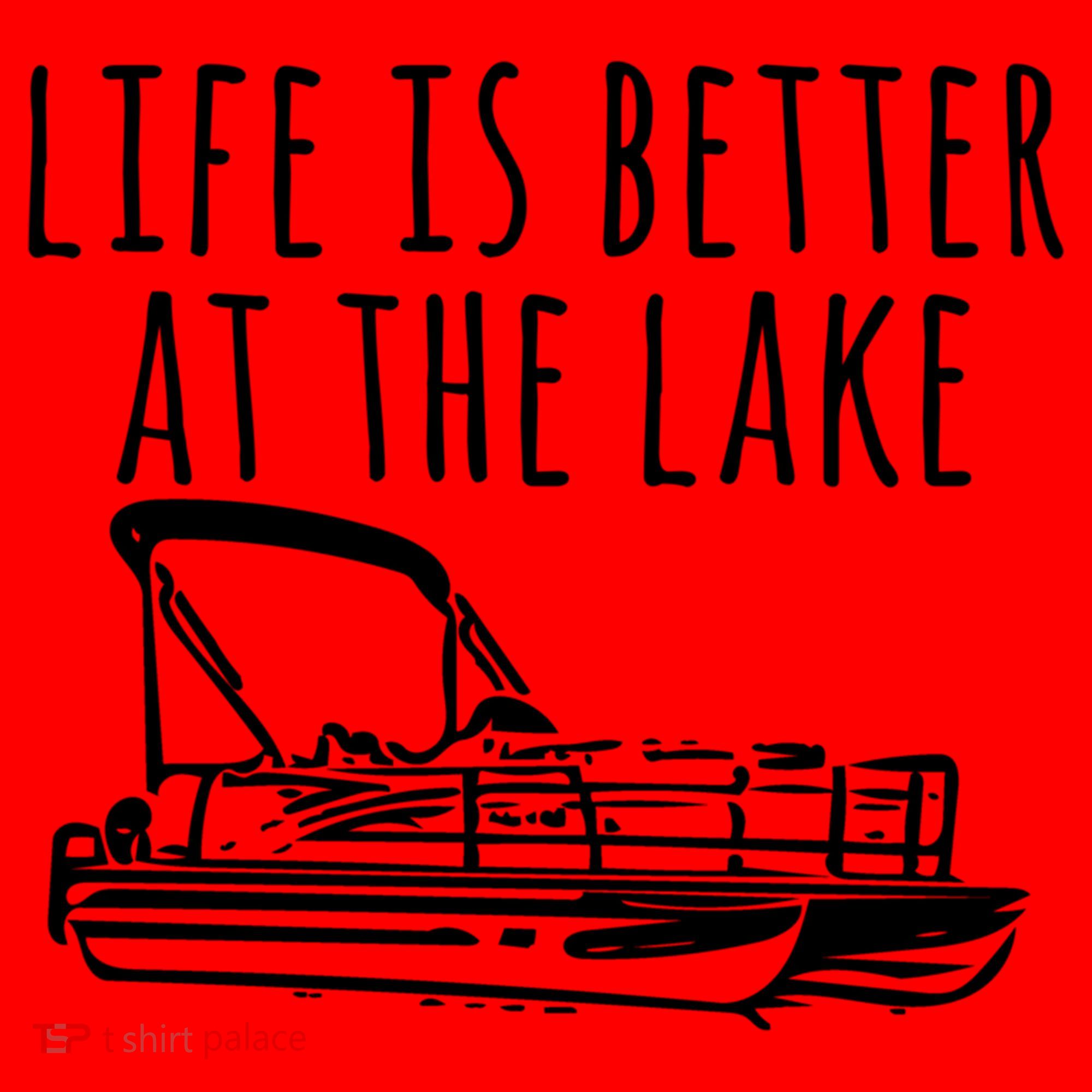 Pontoon Boat Gift Life Is Better At The Lake Santa Hat