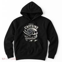 Powered By Gasoline And Caffeine Hoodie thumb 0
