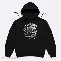 Powered By Gasoline And Caffeine Hoodie thumb 0