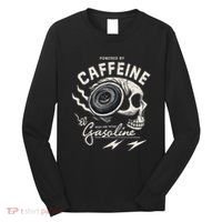 Powered By Gasoline And Caffeine Long Sleeve Shirt thumb 0