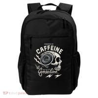 Powered By Gasoline And Caffeine Backpack thumb 0