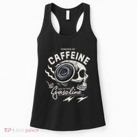 Powered By Gasoline And Caffeine Women's Tank Top thumb 0