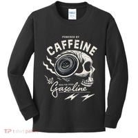Powered By Gasoline And Caffeine Kids Long Sleeve Shirt thumb 0
