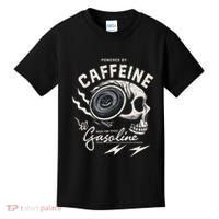 Powered By Gasoline And Caffeine Kids T-Shirt thumb 0