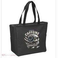 Powered By Gasoline And Caffeine Tote Bag thumb 2