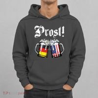 Prost Beer German American Flag Oktoberfest Mug Hoodie thumb 0