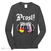 Prost Beer German American Flag Oktoberfest Mug Long Sleeve Shirt thumb 0