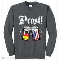 Prost Beer German American Flag Oktoberfest Mug Sweatshirt thumb 0