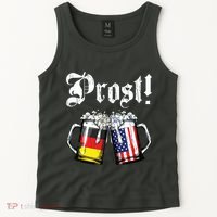 Prost Beer German American Flag Oktoberfest Mug Tank Top thumb 2