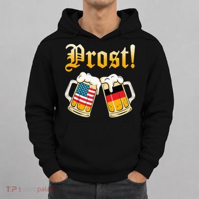 Prost Beer German American Flag Oktoberfest Hoodie