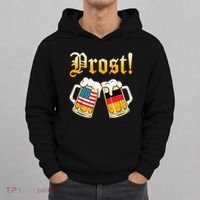 Prost Beer German American Flag Oktoberfest Hoodie thumb 0