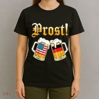 Prost Beer German American Flag Oktoberfest T-Shirt thumb 4