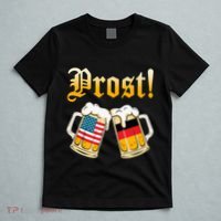 Prost Beer German American Flag Oktoberfest T-Shirt thumb 5