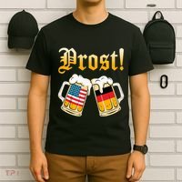 Prost Beer German American Flag Oktoberfest T-Shirt thumb 6