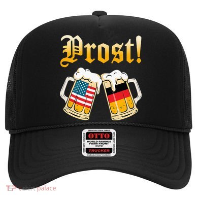 Prost Beer German American Flag Oktoberfest Hat