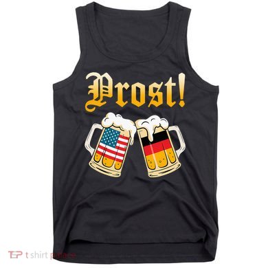Prost Beer German American Flag Oktoberfest Tank Top