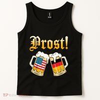 Prost Beer German American Flag Oktoberfest Tank Top thumb 2