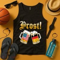 Prost Beer German American Flag Oktoberfest Tank Top thumb 4