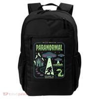 Paranormal Bigfoot Ghosts Aliens Sasquatch UFO Halloween Backpack thumb 0