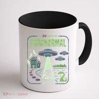 Paranormal Bigfoot Ghosts Aliens Sasquatch UFO Halloween Coffee Mug thumb 1