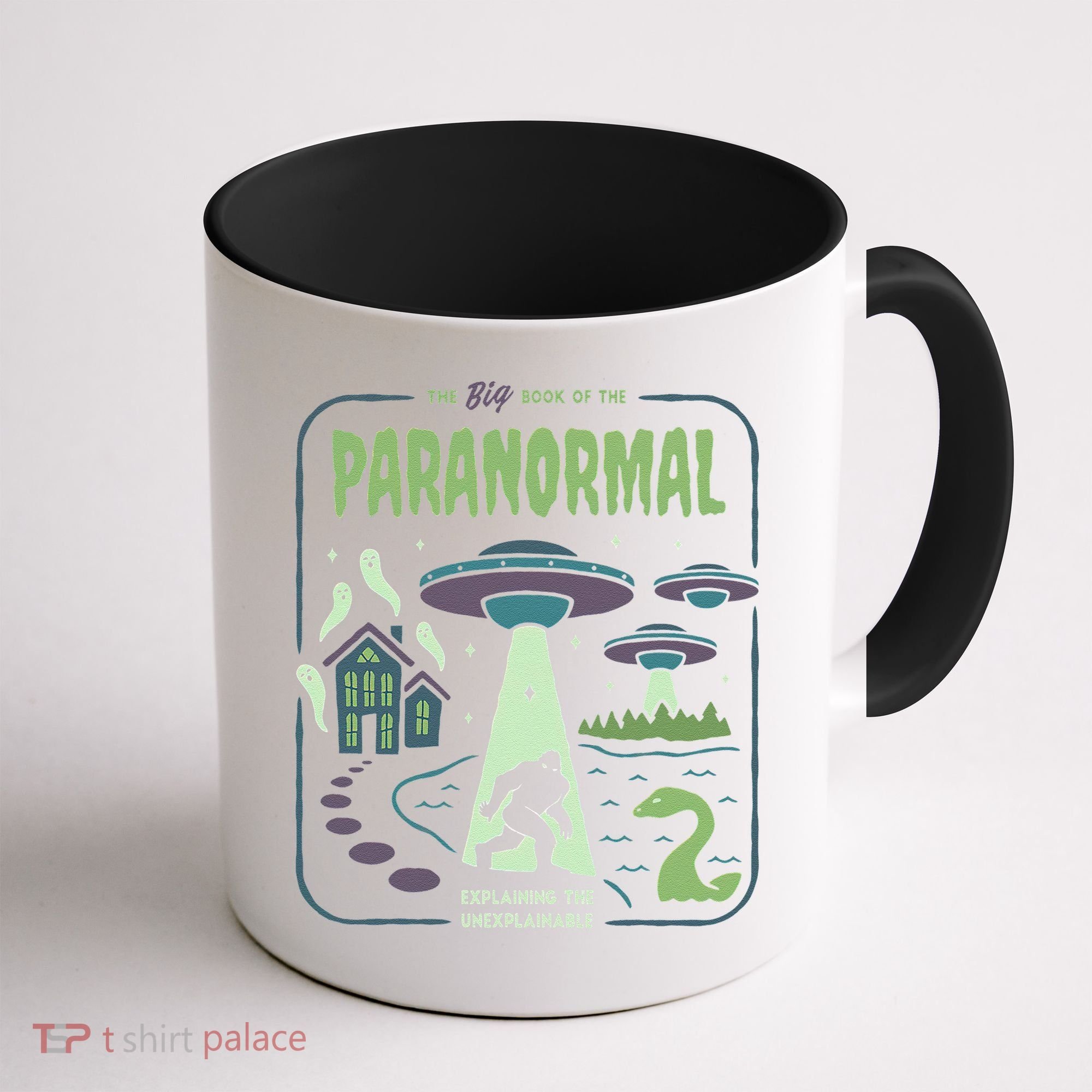 Paranormal Bigfoot Ghosts Aliens Sasquatch UFO Halloween Coffee Mug