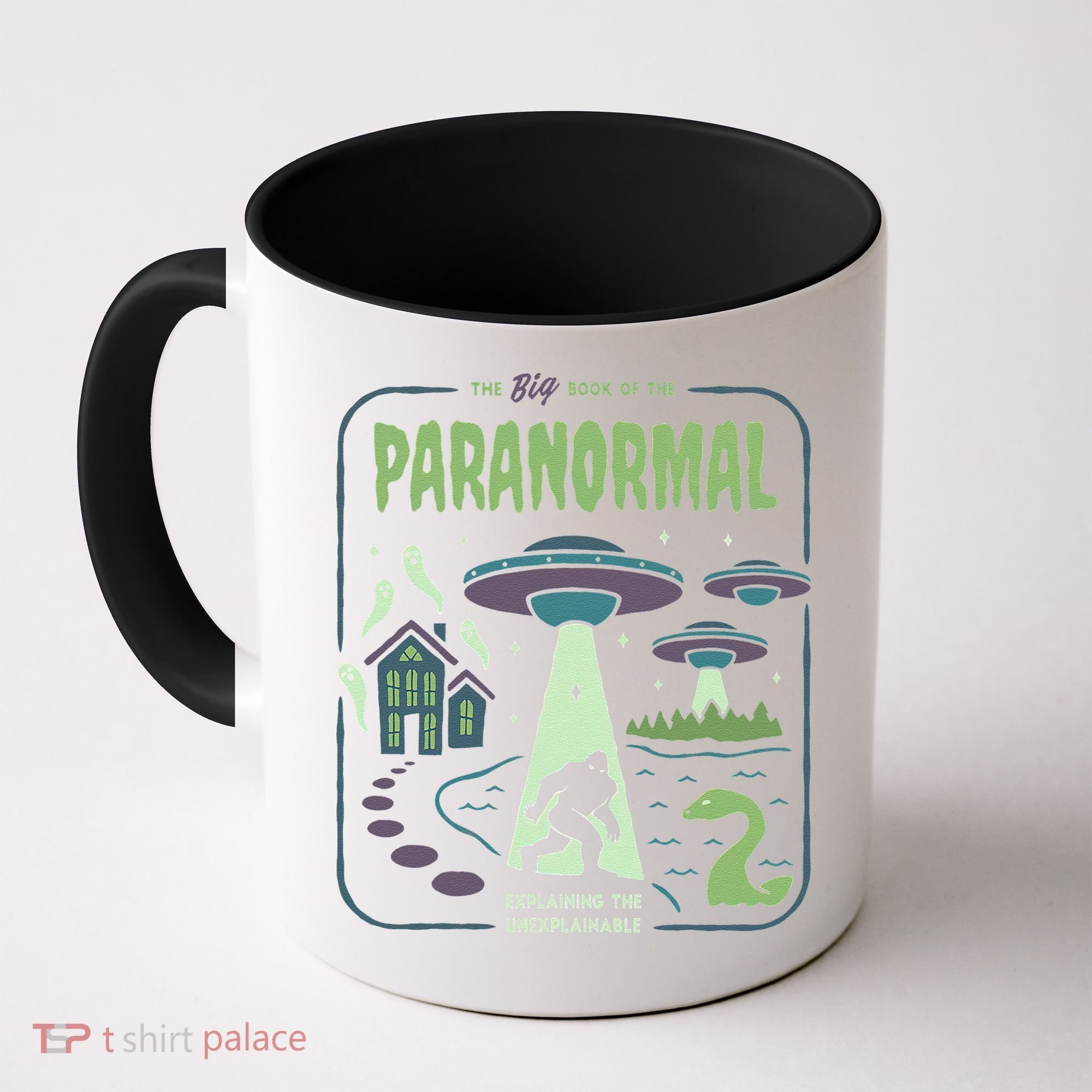 Paranormal Bigfoot Ghosts Aliens Sasquatch UFO Halloween Coffee Mug