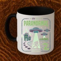 Paranormal Bigfoot Ghosts Aliens Sasquatch UFO Halloween Coffee Mug thumb 2