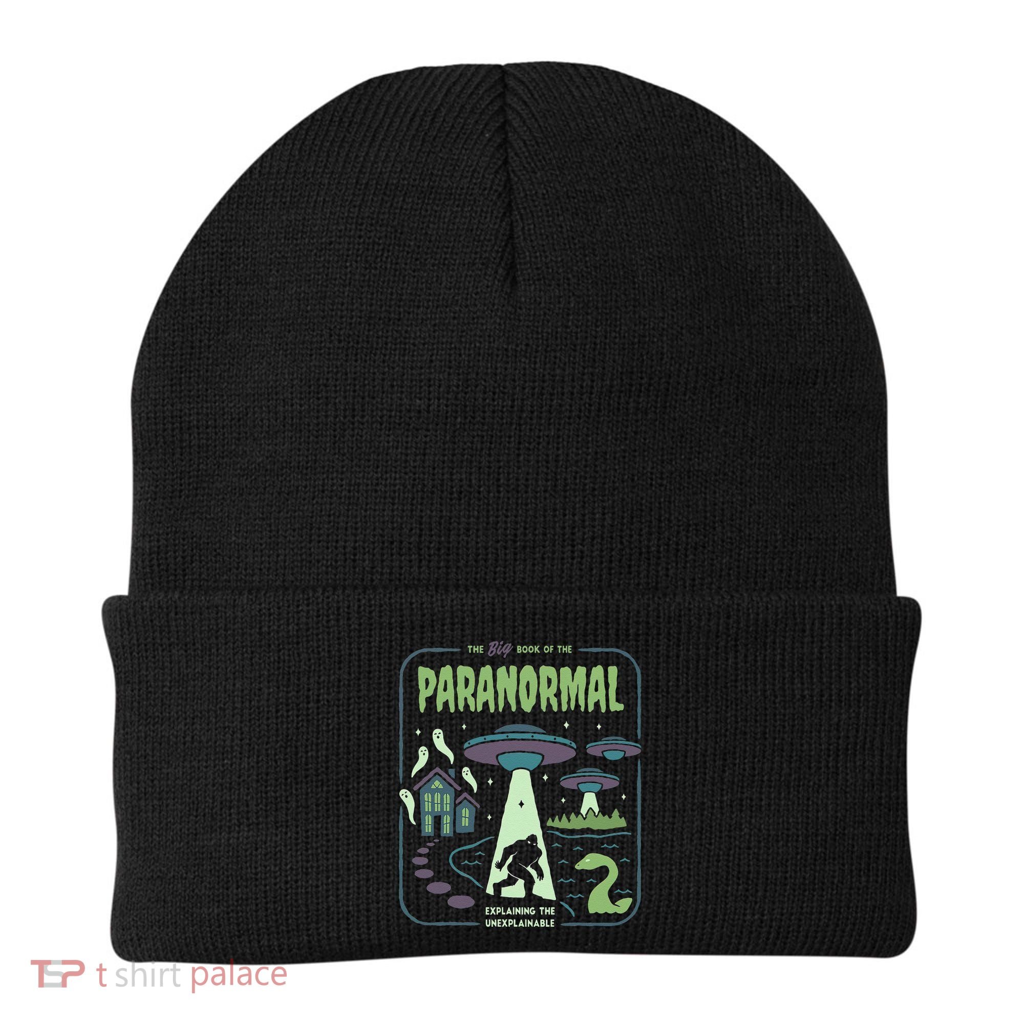Paranormal Bigfoot Ghosts Aliens Sasquatch UFO Halloween Beanie