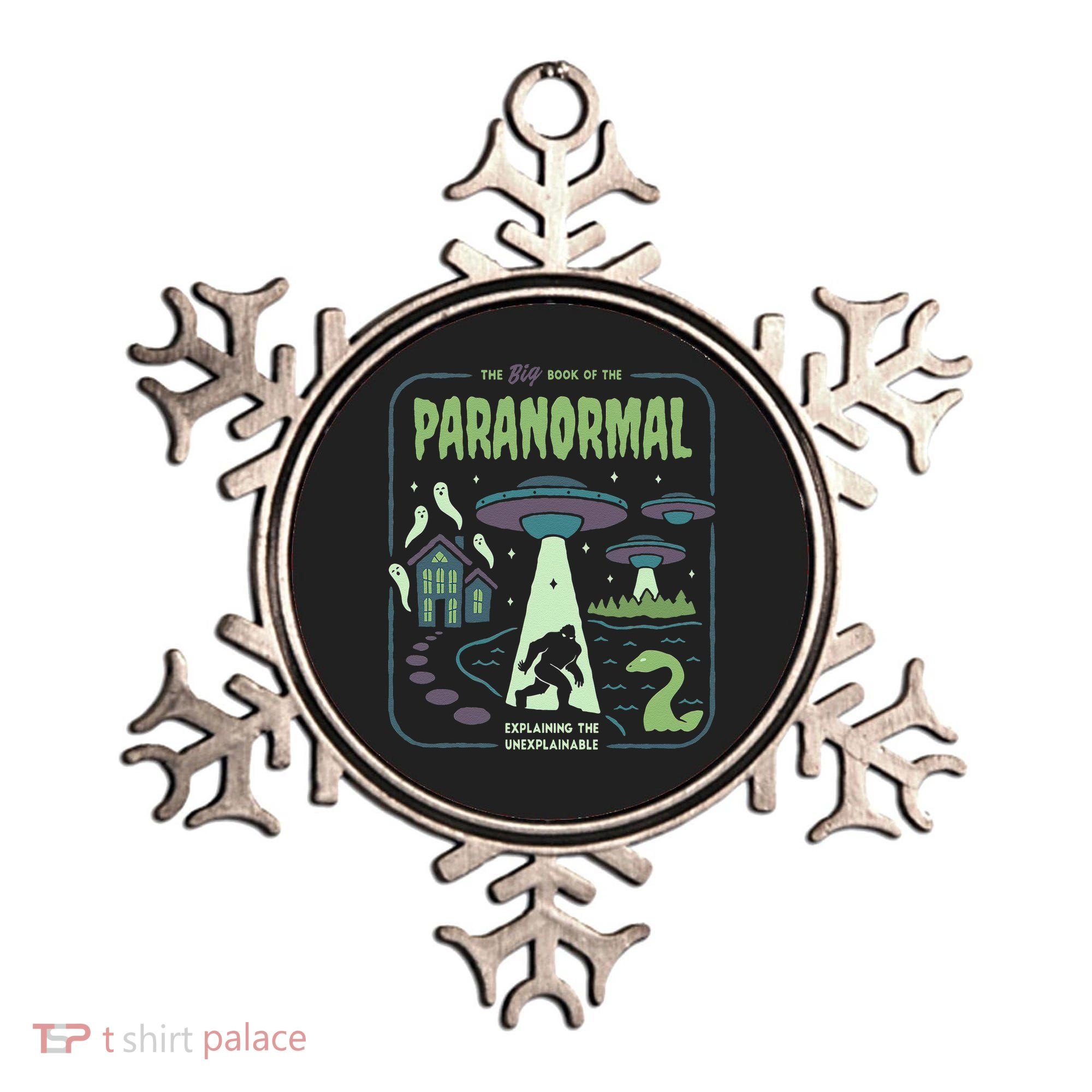 Paranormal Bigfoot Ghosts Aliens Sasquatch UFO Halloween Ornament