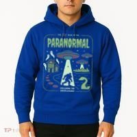Paranormal Bigfoot Ghosts Aliens Sasquatch UFO Halloween Hoodie thumb 2