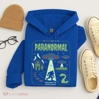 Paranormal Bigfoot Ghosts Aliens Sasquatch UFO Halloween Hoodie thumb 4