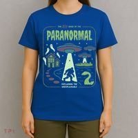 Paranormal Bigfoot Ghosts Aliens Sasquatch UFO Halloween T-Shirt thumb 4