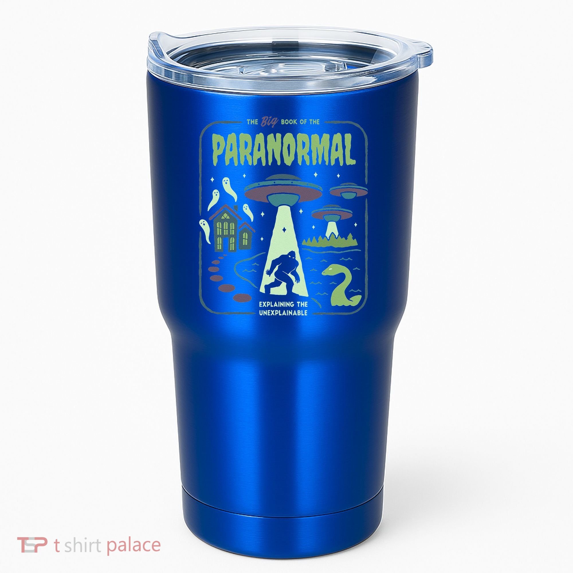 Paranormal Bigfoot Ghosts Aliens Sasquatch UFO Halloween Tumbler