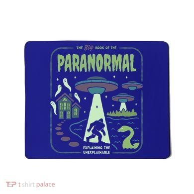 Paranormal Bigfoot Ghosts Aliens Sasquatch UFO Halloween Mousepad
