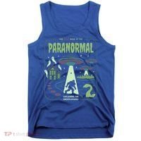 Paranormal Bigfoot Ghosts Aliens Sasquatch UFO Halloween Tank Top thumb 0