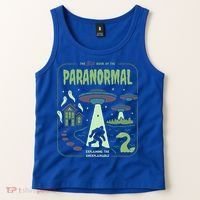 Paranormal Bigfoot Ghosts Aliens Sasquatch UFO Halloween Tank Top thumb 2