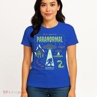 Paranormal Bigfoot Ghosts Aliens Sasquatch UFO Halloween Women's T-Shirt thumb 4